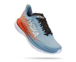 Hoka One One Hoka Mach 5 Hardloopschoenen Blauw/oranje Heren
