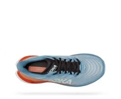 Hoka One One Hoka Mach 5 Hardloopschoenen Blauw/oranje Heren -Sportschoenenwinkel hoka mach 5 1127893 mspbl 003