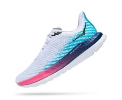 Hoka One One Hoka Mach 5 Hardloopschoenen Wit/blauw Heren -Sportschoenenwinkel hoka mach 5 1127893 wsbb 002