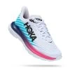 Hoka One One Hoka Mach 5 Hardloopschoenen Wit/blauw Dames