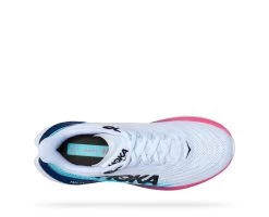 Hoka One One Hoka Mach 5 Hardloopschoenen Wit/blauw Dames -Sportschoenenwinkel hoka mach 5 1127894 wsbb 005