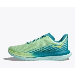 Hoka Mach 5 Hardloopschoenen - Lime Glow / Ocean Mist -Sportschoenenwinkel hoka mach 5 running shoes lime glow ocean mist1 1 1503115
