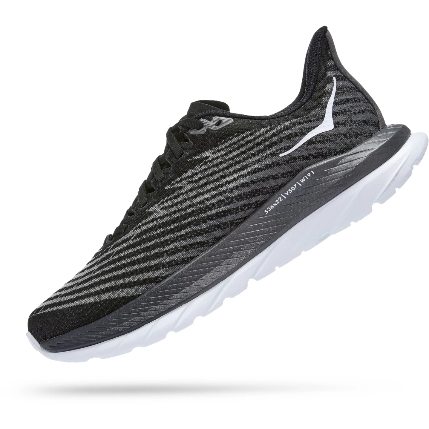 Hoka Mach 5 Wide Dames Hardloopschoenen - Zwart / Castlerock 6 Hoka Mach 5 Wide Dames Hardloopschoenen - Zwart / Castlerock - Afbeelding 4
