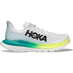 Hoka Mach 5 Dames Hardloopschoenen - Wit / Blue Glass -Sportschoenenwinkel hoka mach 5 womens running shoes white blue glass 1 1503081