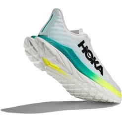 Hoka Mach 5 Dames Hardloopschoenen - Wit / Blue Glass -Sportschoenenwinkel hoka mach 5 womens running shoes white blue glass 8 1503080