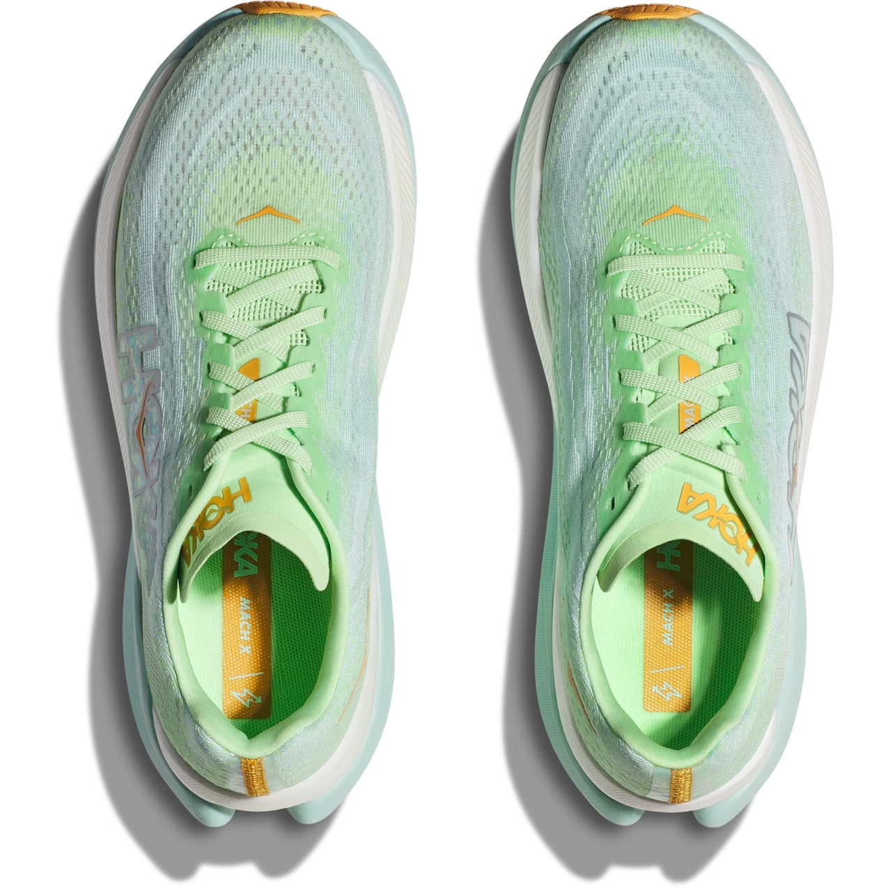 Hoka Mach X Hardloopschoenen Dames - Lime Glow / Sunlit Ocean 9 Hoka Mach X Hardloopschoenen Dames - Lime Glow / Sunlit Ocean - Afbeelding 7