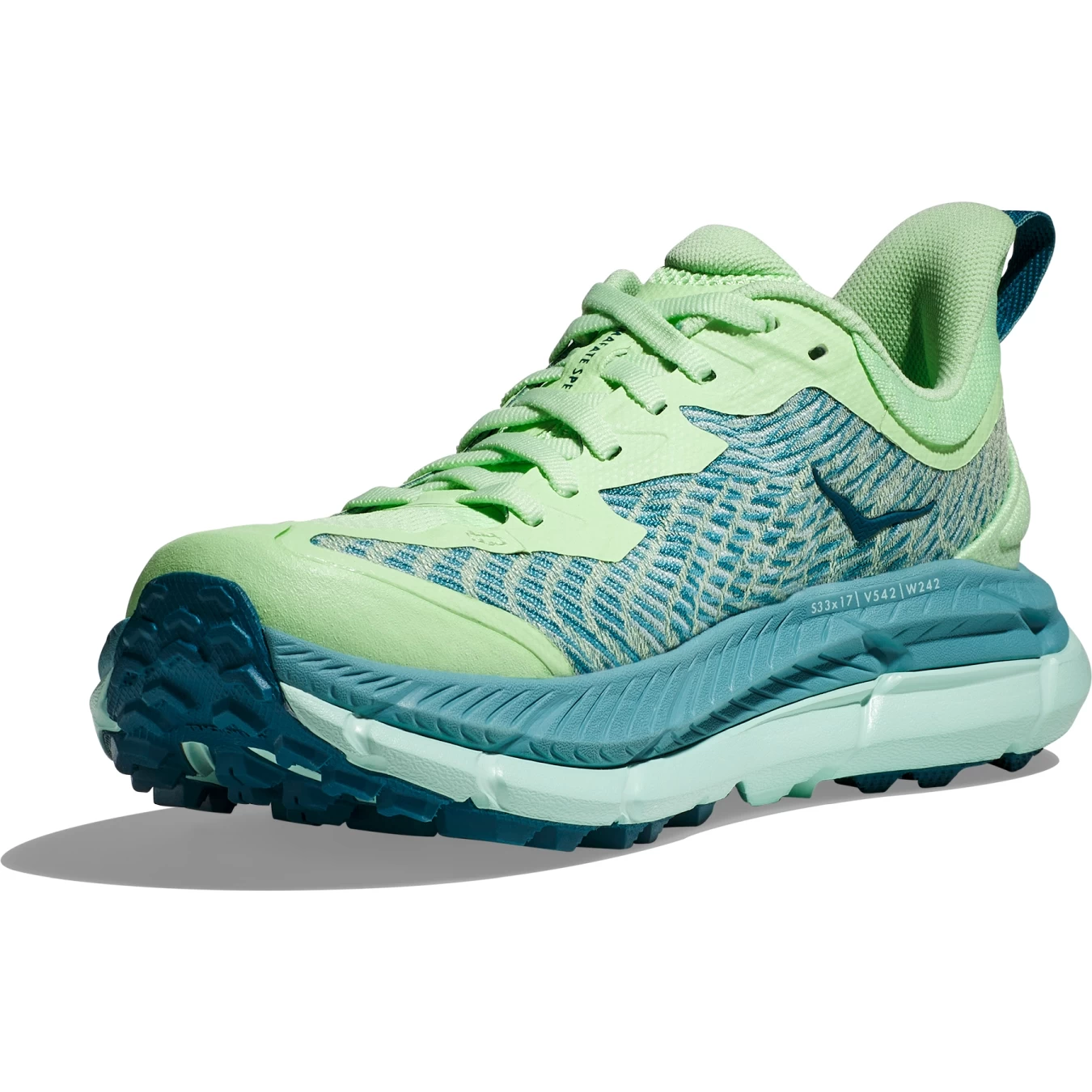 Hoka Mafate Speed 4 Hardloopschoenen Dames - Lime Glow / Ocean Mist 4 Hoka Mafate Speed 4 Hardloopschoenen Dames - Lime Glow / Ocean Mist - Afbeelding 2