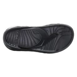 Hoka Ora Recovery Flip Dames Teenslippers - Zwart / Dark Gull Gray -Sportschoenenwinkel hoka one one ora recovery flip 2 women thongs black dark gull gray 01 856397