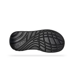 Hoka One One Hoka ORA Recovery Flip Slippers Zwart Heren -Sportschoenenwinkel hoka ora recovery flip 1099675 bdggr 004