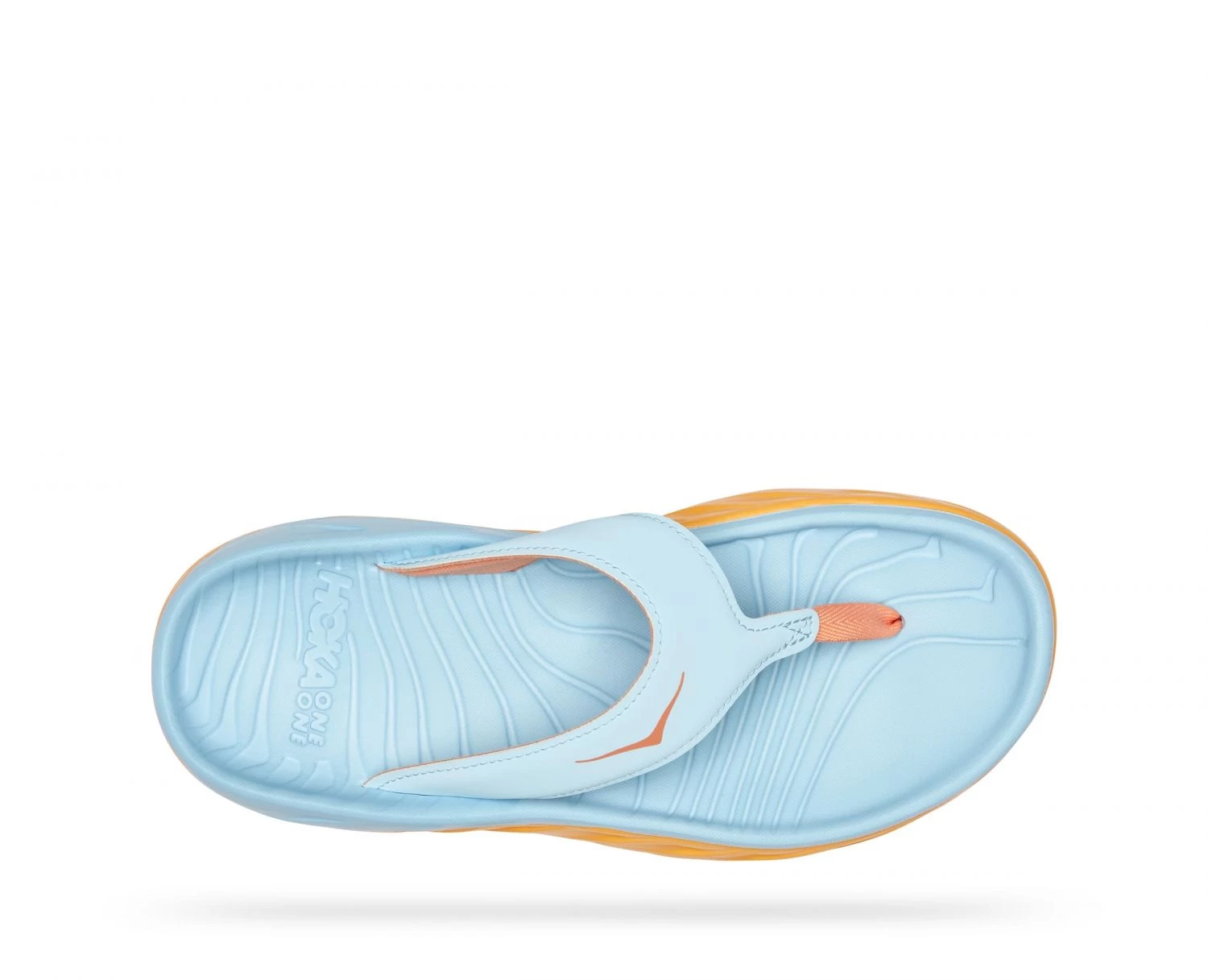 Hoka One One Hoka ORA Recovery Flip Slippers Blauw/oranje Dames 5 Hoka One One Hoka ORA Recovery Flip Slippers Blauw/oranje Dames - Afbeelding 3