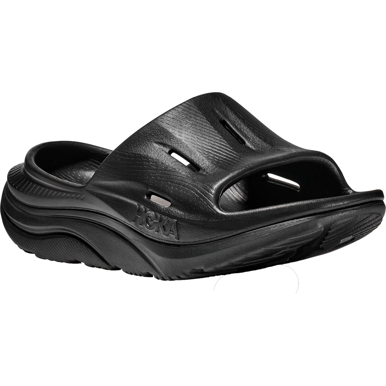 Hoka Ora Recovery Slide 3 Unixes Badslippers - Zwart / Zwart 2 Hoka Ora Recovery Slide 3 Unixes Badslippers - Zwart / Zwart