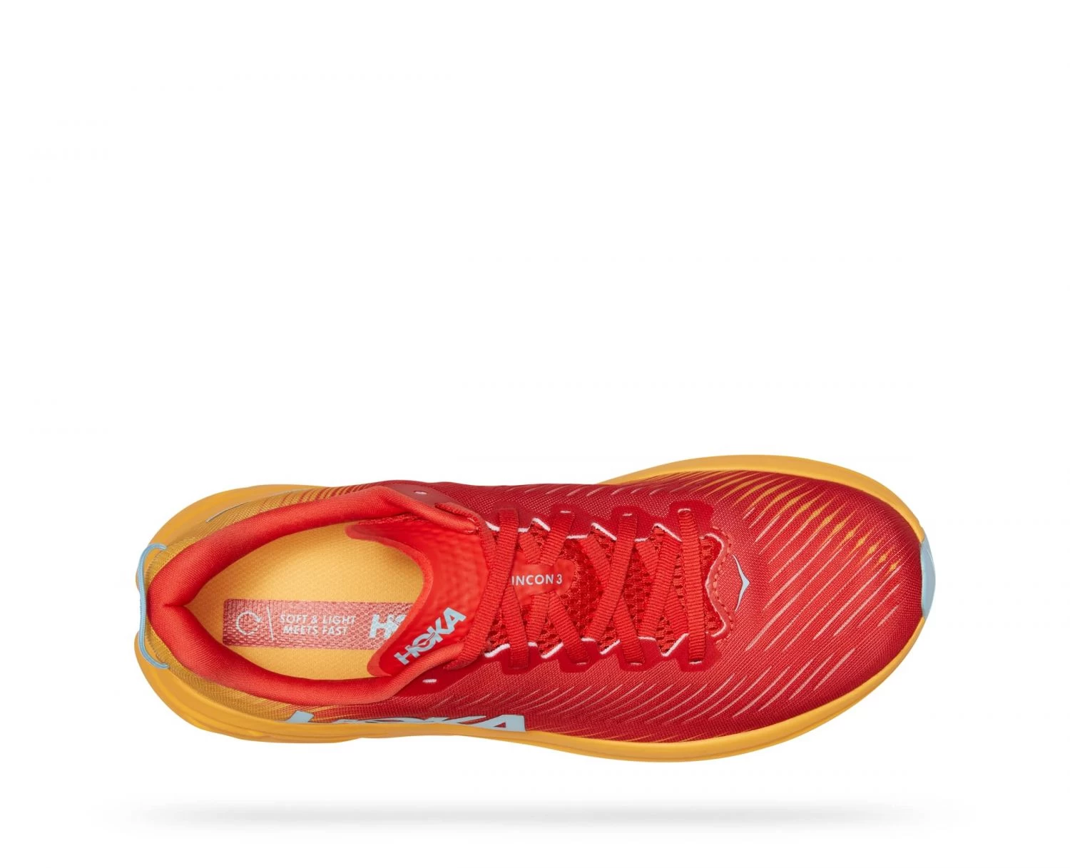 Hoka One One Hoka Rincon 3 Hardloopschoenen Rood/geel Heren 5 Hoka One One Hoka Rincon 3 Hardloopschoenen Rood/geel Heren - Afbeelding 3