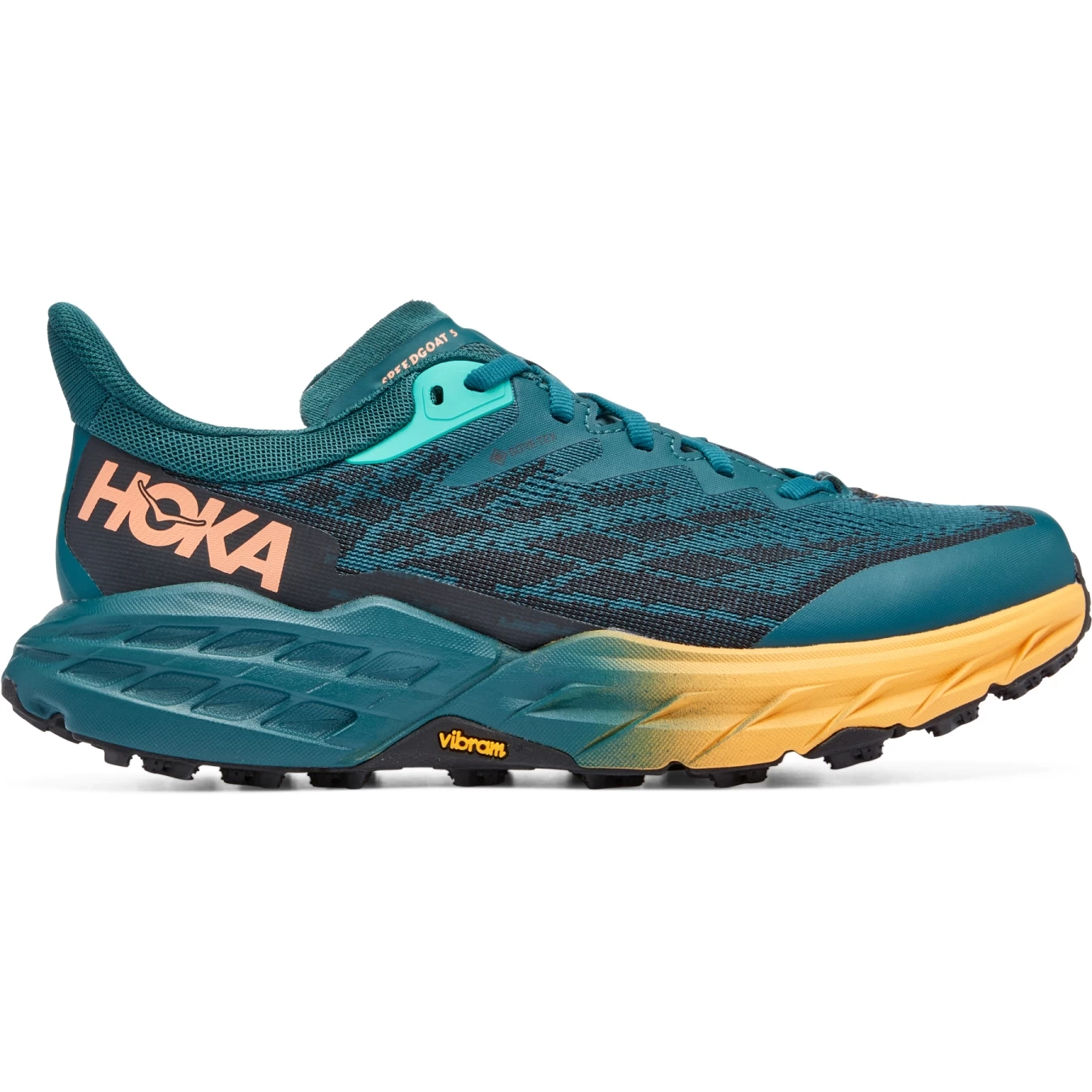 Hoka Speedgoat 5 GTX Dames Hardloopschoenen - Deep Teal / Zwart 7 Hoka Speedgoat 5 GTX Dames Hardloopschoenen - Deep Teal / Zwart - Afbeelding 5