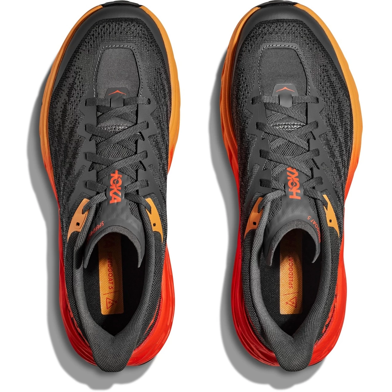 Hoka Speedgoat 5 Wide Hardloopschoenen - Castlerock / Flame 9 Hoka Speedgoat 5 Wide Hardloopschoenen - Castlerock / Flame - Afbeelding 7