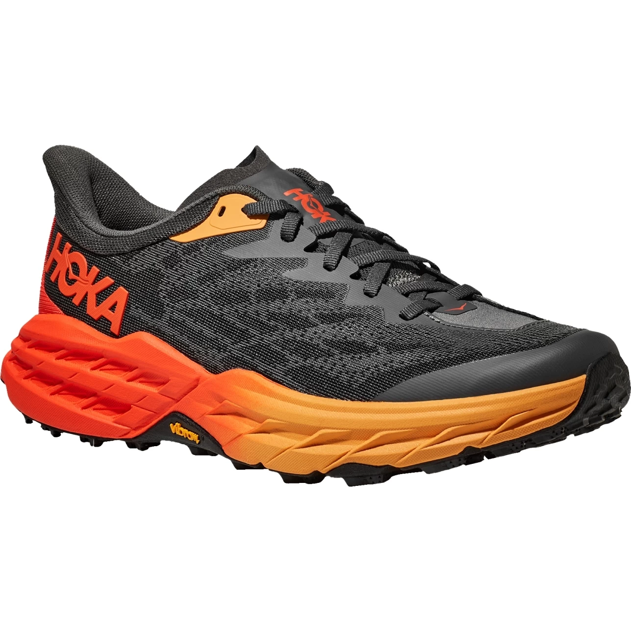Hoka Speedgoat 5 Wide Hardloopschoenen - Castlerock / Flame 3 Hoka Speedgoat 5 Wide Hardloopschoenen - Castlerock / Flame
