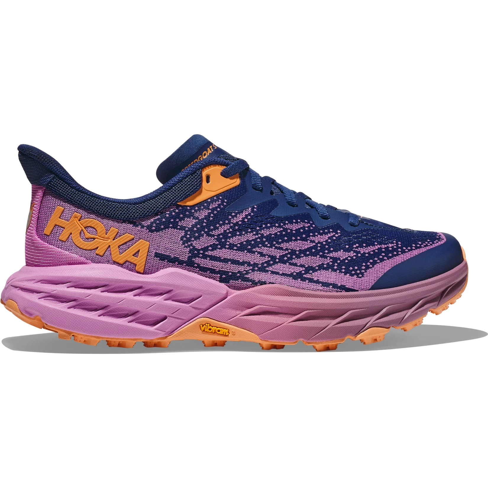 Hoka Speedgoat 5 Hardloopschoenen Dames - Bellwether Blue / Cyclamen 4 Hoka Speedgoat 5 Hardloopschoenen Dames - Bellwether Blue / Cyclamen - Afbeelding 2