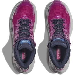 Hoka Trail Code GTX Wandelboots Dames - Beautyberry / Harbor Mist -Sportschoenenwinkel hoka trail code gtx women s hiking shoes beautyberry harbor mist 4 1364871