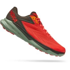 Hoka Zinal Hardloopschoenen - Fiesta / Black Olive -Sportschoenenwinkel hoka zinal running shoes fiesta black olive 1 1240686