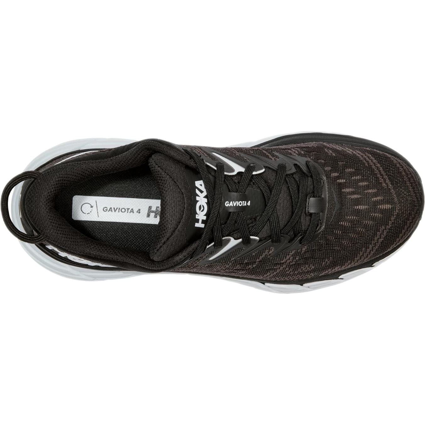 Hoka Gaviota 4 Wide Dames Hardloopschoenen - Zwart / Wit 6 Hoka Gaviota 4 Wide Dames Hardloopschoenen - Zwart / Wit - Afbeelding 4