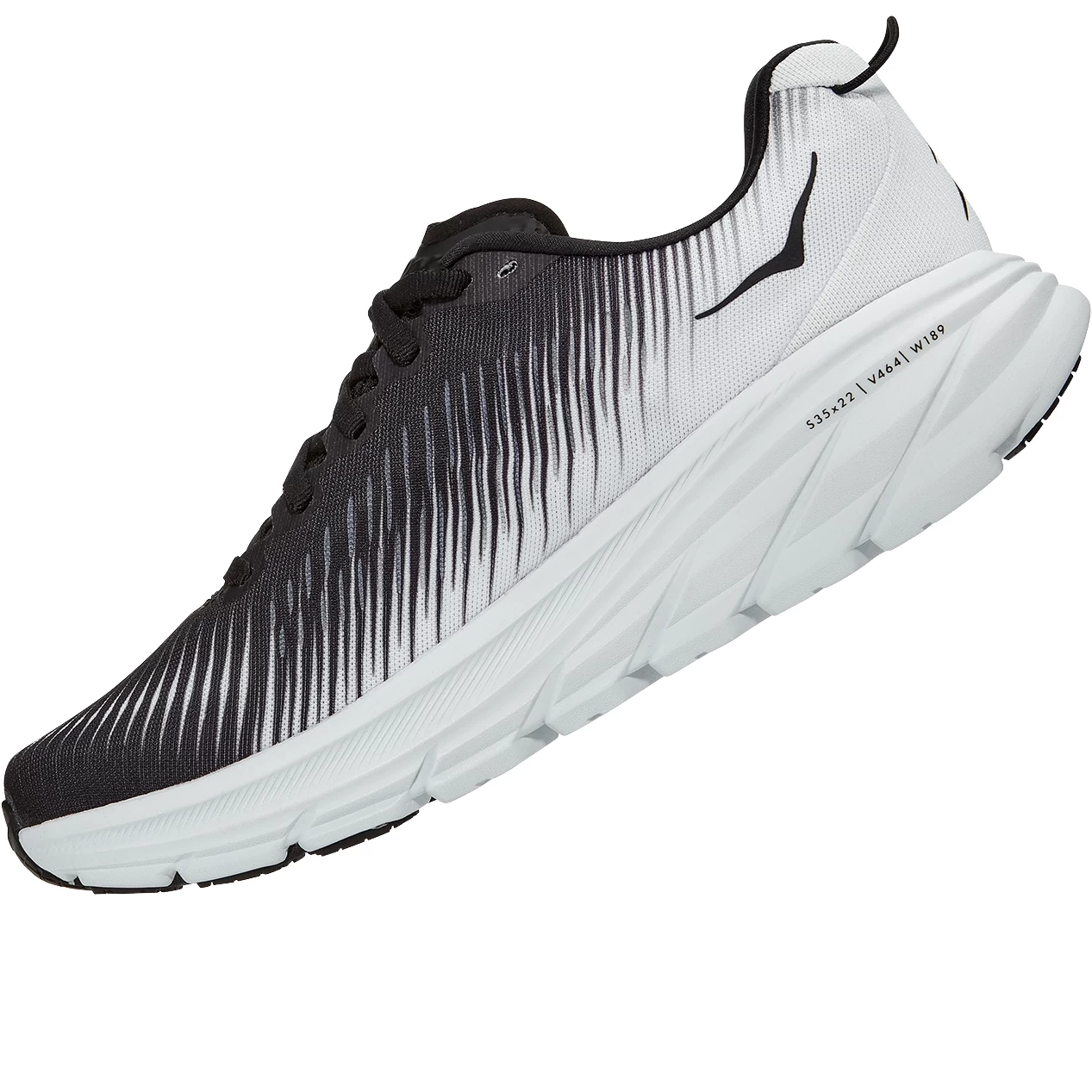 Hoka Rincon 3 Wide Hardloopschoenen - Zwart / Wit 4 Hoka Rincon 3 Wide Hardloopschoenen - Zwart / Wit - Afbeelding 2